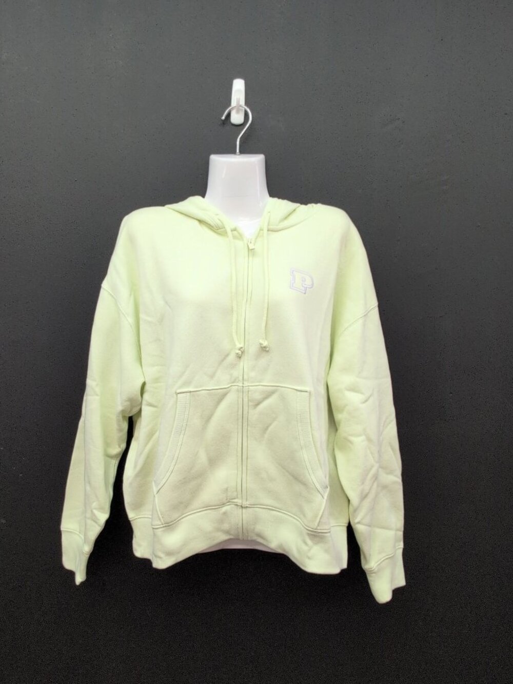 Victoria Secret PINK Campus Fleece Full Zip Hoodie Medium Fresh Mint